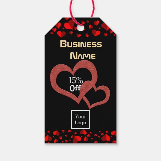 Valentijnsdag Sales Cadeaulabel (Voorkant)