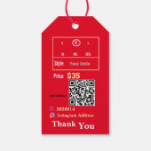 Valentijnsdag Sales Cadeaulabel (Achterkant)