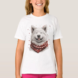 Valentijnsdag Samoyed hond T-shirt