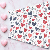 Valentijnsdag Scandinavian Hearts Tissuepapier