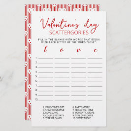 Valentijnsdag Scattergories editable game