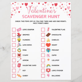 Valentijnsdag Scavenger Hunt Game