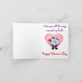 Valentijnsdag schapen feestdagen kaart (Binnen)