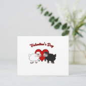 Valentijnsdag - Schapen Feestdagenkaart (Staand voorkant)