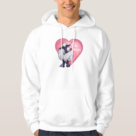 Valentijnsdag schapen hoodie (Voorkant)