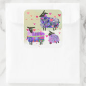 Valentijnsdag Schapen Stickers (Tas)