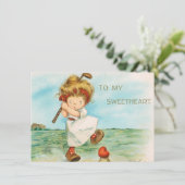  Valentijnsdag schatje Feestdagenkaart (Staand voorkant)