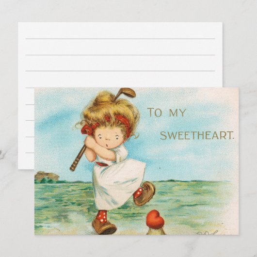  Valentijnsdag schatje Feestdagenkaart (Voorkant / Achterkant)