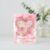 Valentijnsdag schattig Briefkaart (Staand voorkant)