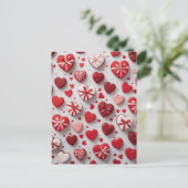 Valentijnsdag schattig briefpapier briefkaart (Staand voorkant)