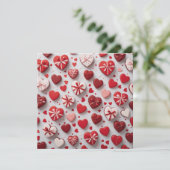 Valentijnsdag schattig briefpapier kaart (Staand voorkant)