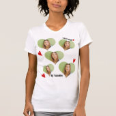 Valentijnsdag schattig Ik hou van mijn Vriendin T- T-shirt (Voorkant)