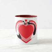 Valentijnsdag schattige dieren liefde mok (Midden)