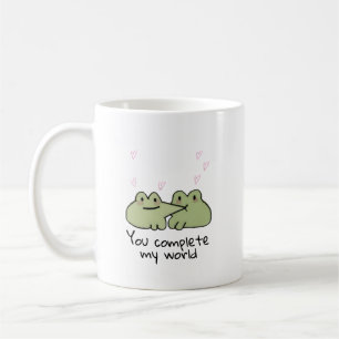 Valentijnsdag Schattige Frog Love Paar Mok