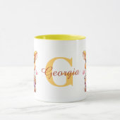 Valentijnsdag Schattige Giraffe Love Boba Mok (Midden)