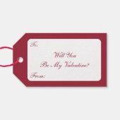 Valentijnsdag, Schattige Jongen in de Meadow Cadeaulabel (Achterkant Horizontaal)