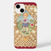 Valentijnsdag, Schattige Jongen in de Meadow Case-Mate iPhone Case (Achterkant)