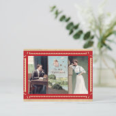  Valentijnsdag Schattige Paar Telefoon Briefkaart (Staand voorkant)