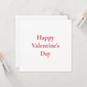 Valentijnsdag Schattige Rood Kleurrijk Romantisch  Kaart (Voorkant / Achterkant in situ)