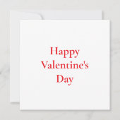 Valentijnsdag Schattige Rood Kleurrijk Romantisch Kaart (Voorkant)