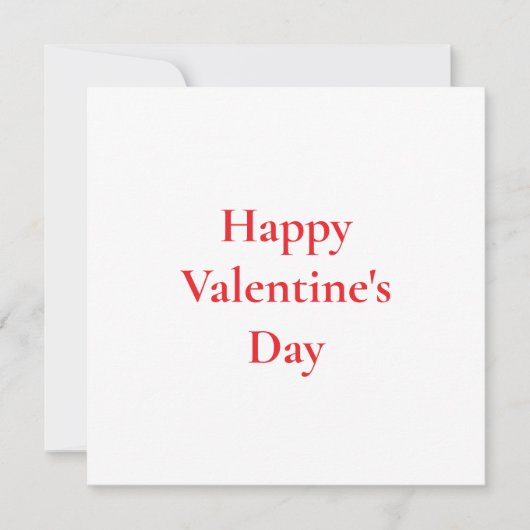 Valentijnsdag Schattige Rood Kleurrijk Romantisch  Kaart (Voorkant)