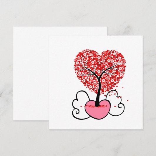 Valentijnsdag schattige Valentijnsdag geschenken. Bedankkaart (Voorkant / Achterkant)