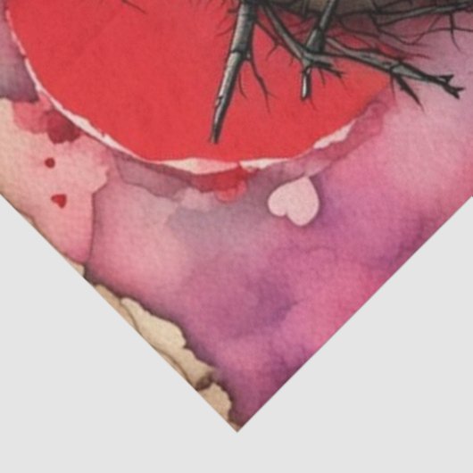 Valentijnsdag Schattige Voodoo Doll Decoupage Tissuepapier (Detail)