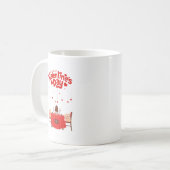 Valentijnsdag Schattigee Harten Snoepjes Teddybere Koffiemok (Voorkant links)