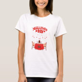 Valentijnsdag Schattigee Harten Teddyberen T-shirt (Voorkant)