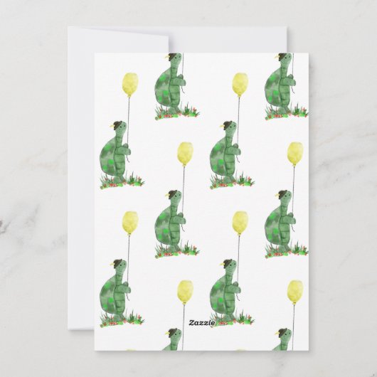 Valentijnsdag Schildpad Leraar Valentijnskaart Feestdagenkaart (Achterkant)