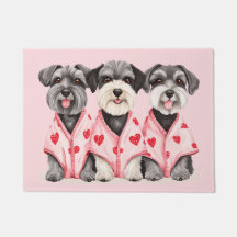 Valentijnsdag Schnauzer Dogs