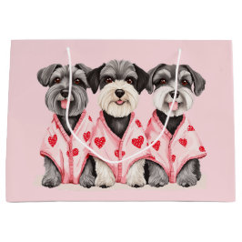 Valentijnsdag Schnauzer Dogs Groot Cadeauzakje