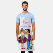 Valentijnsdag Schort Gift Couple Love (Gedragen)