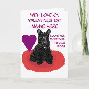 Valentijnsdag Scottish Terrier  Card Feestdagen Kaart