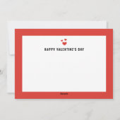 Valentijnsdag Sending Love Calligraphy Photo Feestdagenkaart (Achterkant)