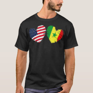 VALENTIJNSDAG Senegalese vlag Senegalese a T-shirt