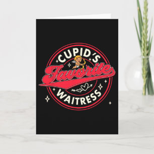 Valentijnsdag serveerster Funny Cupid's favoriete  Kaart