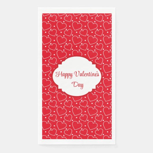 Valentijnsdag  servet (Voorkant)