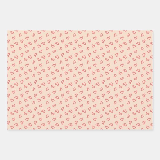 Valentijnsdag set van 3 inpakpapier (Voorkant)