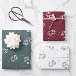 Valentijnsdag set van drie inpakpapier. inpakpapier vel