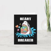 Valentijnsdag Shark Heart Breaker Fun Boys Kinder Kaart (Voorkant)