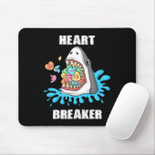 Valentijnsdag Shark Heart Breaker Fun Boys Kinder Muismat (Met muis)