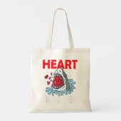 Valentijnsdag Shark Heart Breaker Funny Boys Kinde Tote Bag (Achterkant)