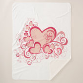 Valentijnsdag Sherpa Blanket Sherpa Deken (Voorkant)