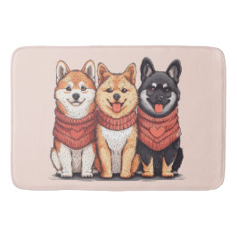 Valentijnsdag Shiba Inu Dogs Badmat
