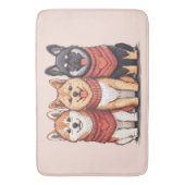 Valentijnsdag Shiba Inu Dogs Badmat (Voorkant Verticaal)