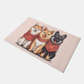 Valentijnsdag Shiba Inu Dogs Deurmat (Schuin)