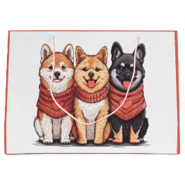 Valentijnsdag Shiba Inu Dogs Groot Cadeauzakje