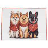 Valentijnsdag Shiba Inu Dogs Groot Cadeauzakje (Achterkant)