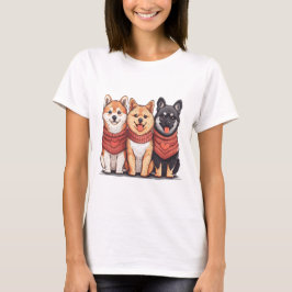 Valentijnsdag Shiba Inu Dogs T-shirt